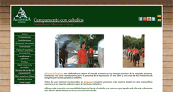 Desktop Screenshot of campamentoconcaballos.com